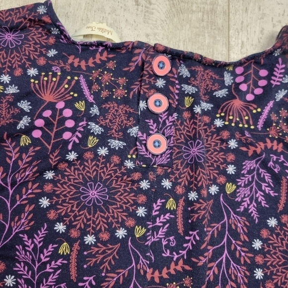 Matilda Jane “New Resolution” Navy Blue Floral Dress Size XL - Picture 7 of 8